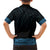 New Zealand Maori Kowhaiwhai Family Matching Short Sleeve Bodycon Dress and Hawaiian Shirt Kikorangi Maui and Mangopare