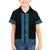 New Zealand Maori Kowhaiwhai Family Matching Short Sleeve Bodycon Dress and Hawaiian Shirt Kikorangi Maui and Mangopare