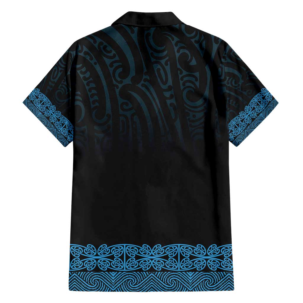 New Zealand Maori Kowhaiwhai Family Matching Tank Maxi Dress and Hawaiian Shirt Kikorangi Maui and Mangopare LT9 - Polynesian Pride