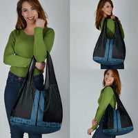 New Zealand Maori Kowhaiwhai Grocery Bag Kikorangi Maui and Mangopare LT9 - Polynesian Pride