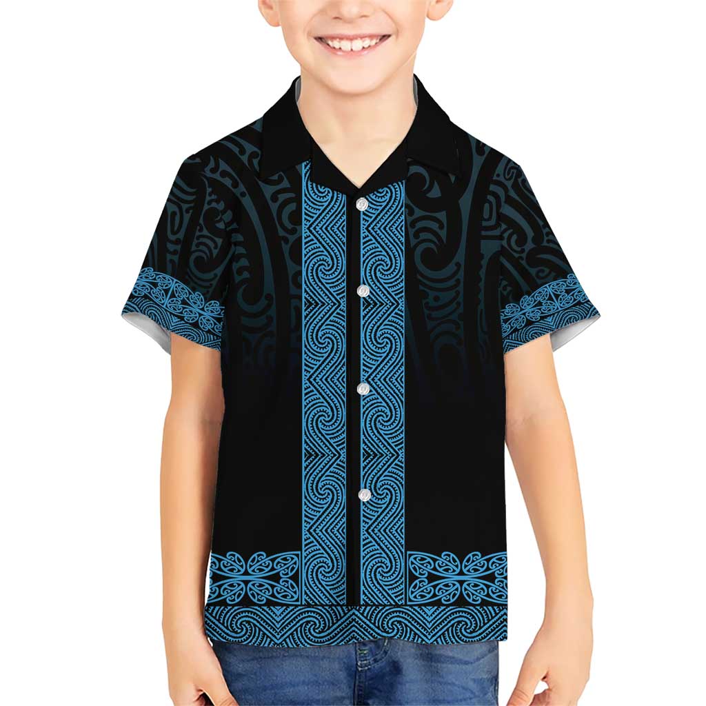 New Zealand Maori Kowhaiwhai Hawaiian Shirt Kikorangi Maui and Mangopare LT9 - Polynesian Pride