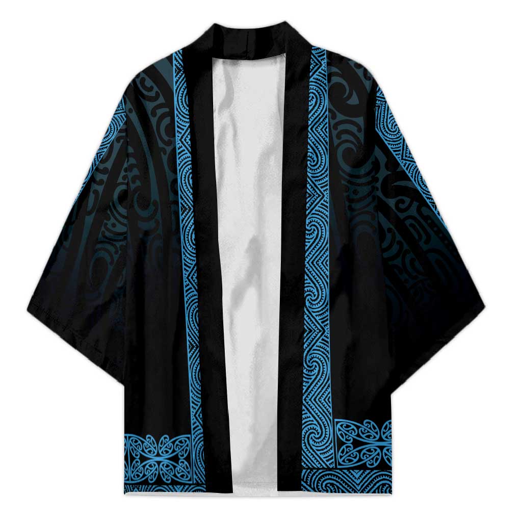 New Zealand Maori Kowhaiwhai Kimono Kikorangi Maui and Mangopare - Polynesian Pride