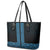 New Zealand Maori Kowhaiwhai Leather Tote Bag Kikorangi Maui and Mangopare