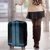 New Zealand Maori Kowhaiwhai Luggage Cover Kikorangi Maui and Mangopare LT9 - Polynesian Pride
