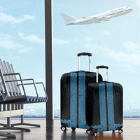 New Zealand Maori Kowhaiwhai Luggage Cover Kikorangi Maui and Mangopare LT9 - Polynesian Pride