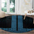 New Zealand Maori Kowhaiwhai Round Carpet Kikorangi Maui and Mangopare