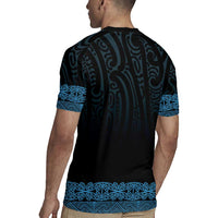 New Zealand Maori Kowhaiwhai Rugby Jersey Kikorangi Maui and Mangopare LT9 - Polynesian Pride