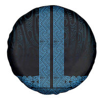 New Zealand Maori Kowhaiwhai Spare Tire Cover Kikorangi Maui and Mangopare LT9 - Polynesian Pride
