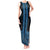 New Zealand Maori Kowhaiwhai Tank Maxi Dress Kikorangi Maui and Mangopare