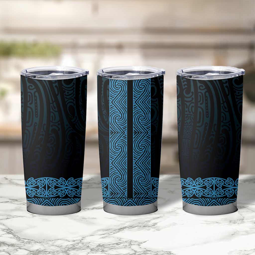 New Zealand Maori Kowhaiwhai Tumbler Cup Kikorangi Maui and Mangopare LT9 - Polynesian Pride