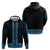 New Zealand Maori Kowhaiwhai Zip Hoodie Kikorangi Maui and Mangopare