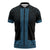 New Zealand Maori Kowhaiwhai Zipper Polo Shirt Kikorangi Maui and Mangopare - Polynesian Pride