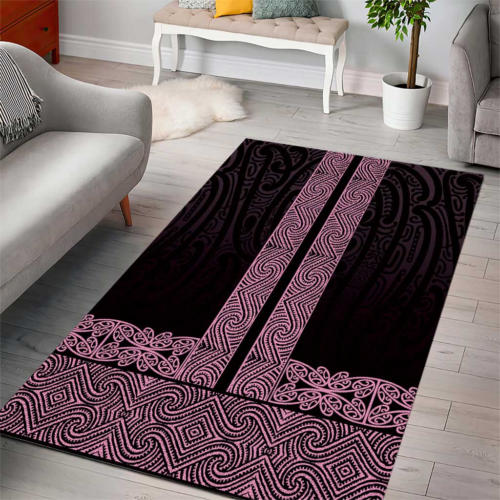 New Zealand Maori Kowhaiwhai Area Rug Mawhero Maui and Mangopare LT9 - Polynesian Pride