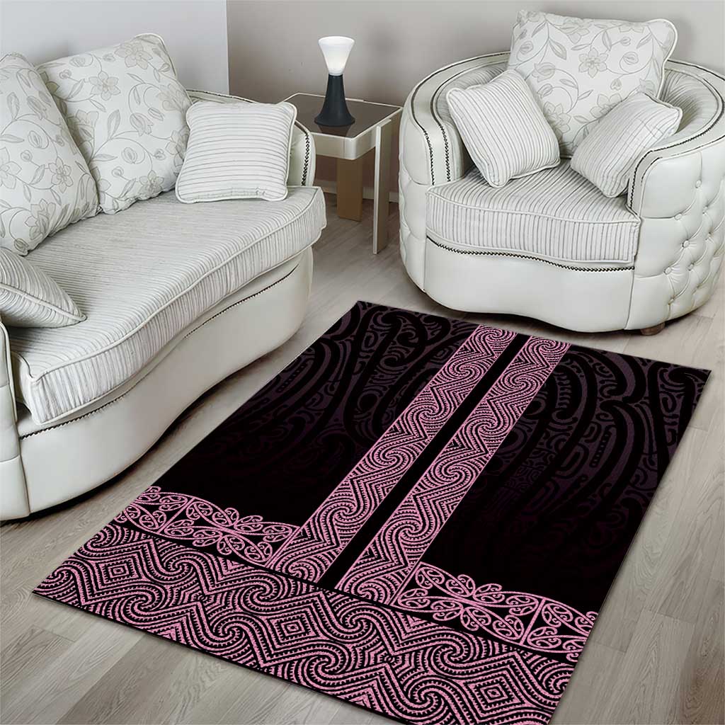 New Zealand Maori Kowhaiwhai Area Rug Mawhero Maui and Mangopare LT9 - Polynesian Pride