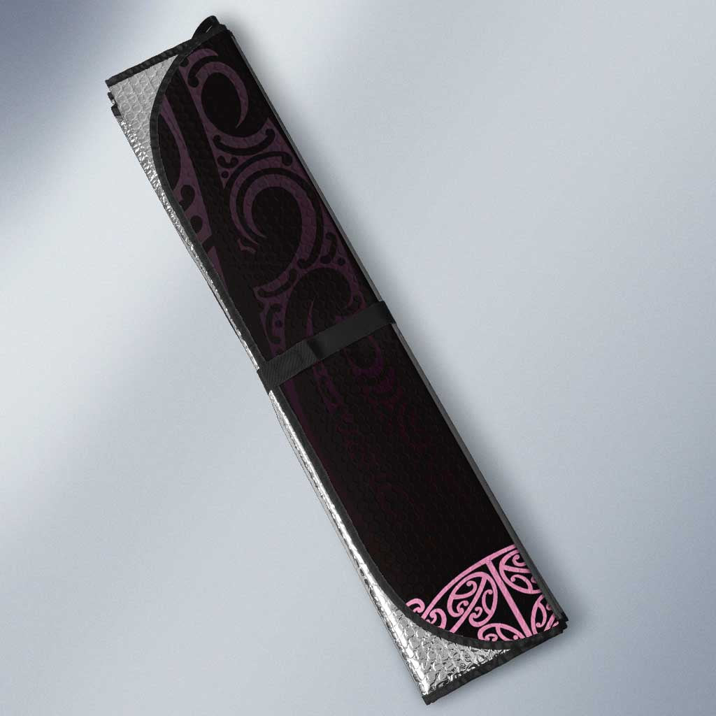 New Zealand Maori Kowhaiwhai Auto Sun Shade Mawhero Maui and Mangopare - Polynesian Pride