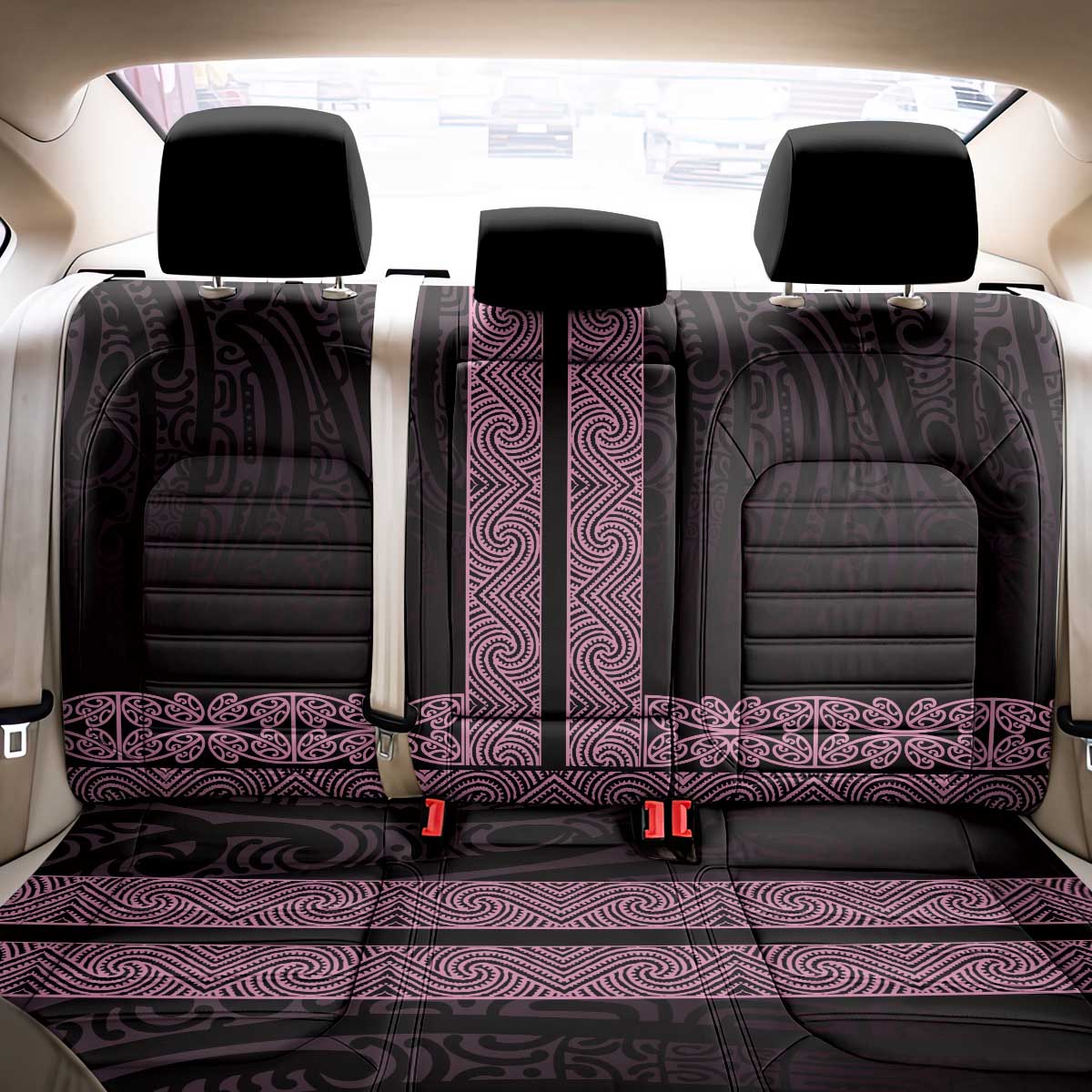 New Zealand Maori Kowhaiwhai Back Car Seat Cover Mawhero Maui and Mangopare LT9 - Polynesian Pride