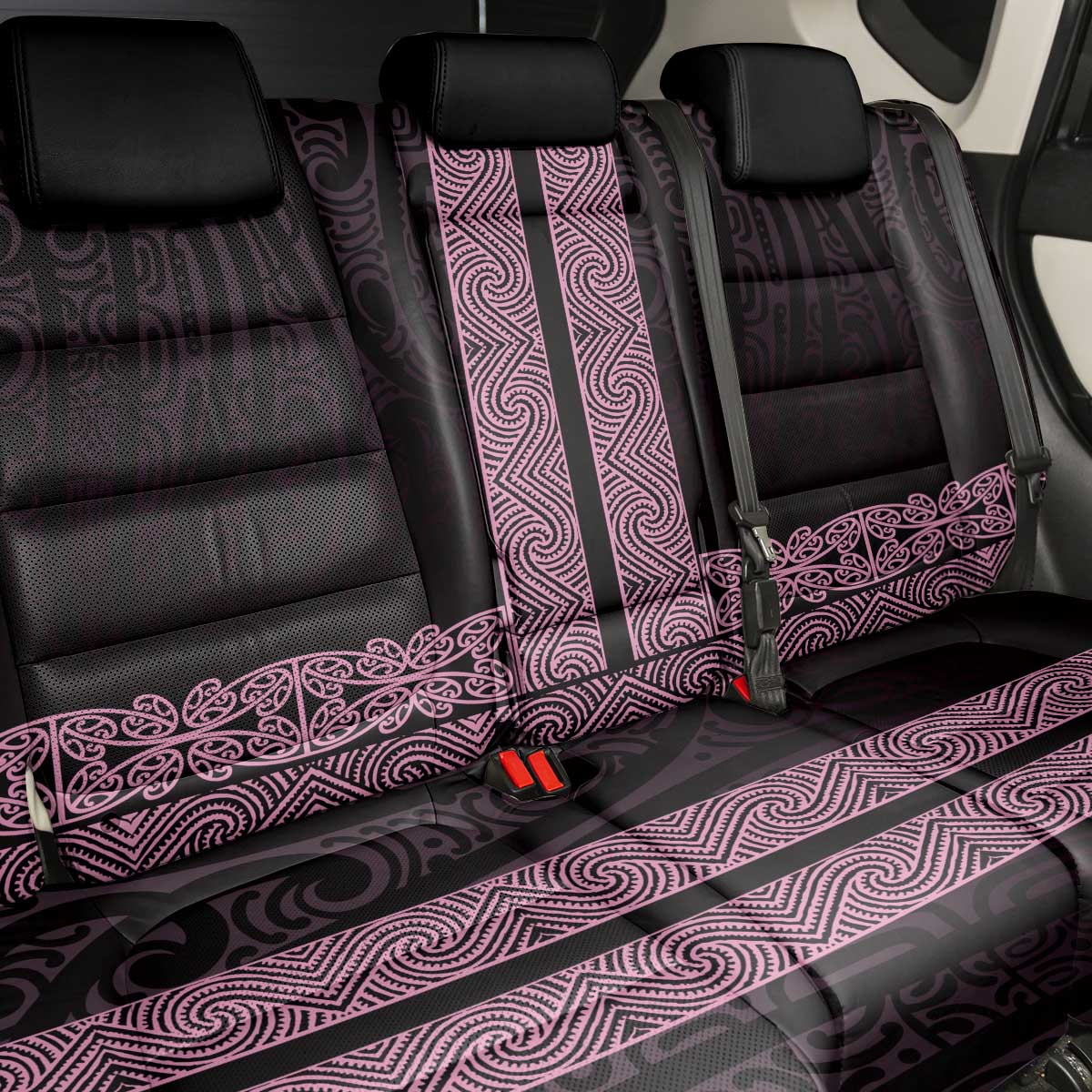 New Zealand Maori Kowhaiwhai Back Car Seat Cover Mawhero Maui and Mangopare LT9 - Polynesian Pride