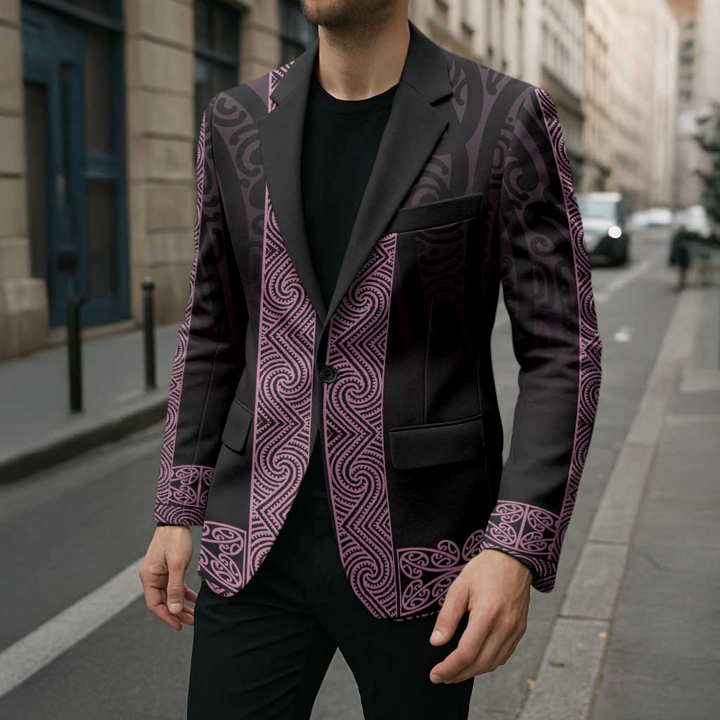 New Zealand Maori Kowhaiwhai Blazer Mawhero Maui and Mangopare - Polynesian Pride