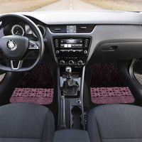 New Zealand Maori Kowhaiwhai Car Mats Mawhero Maui and Mangopare LT9 Set 2pcs - Front Pink - Polynesian Pride