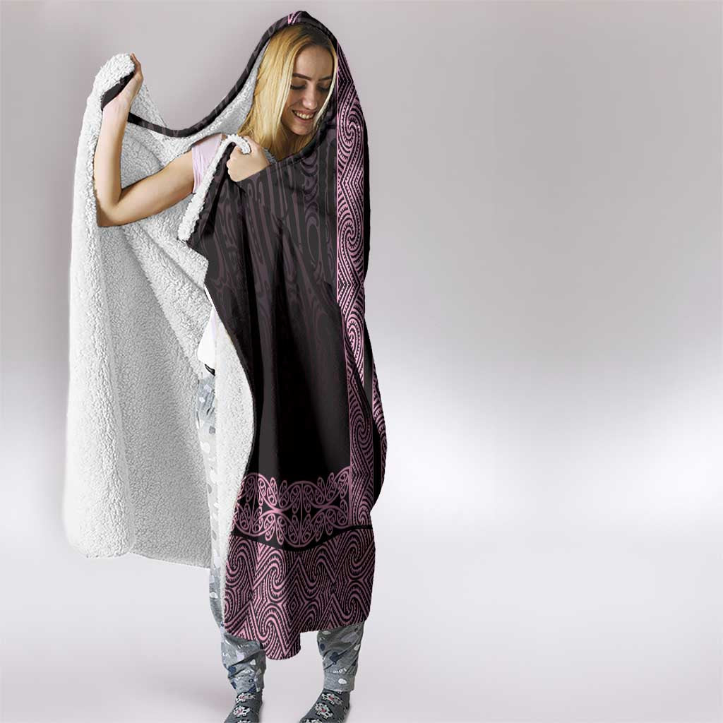 New Zealand Maori Kowhaiwhai Hooded Blanket Mawhero Maui and Mangopare LT9 - Polynesian Pride