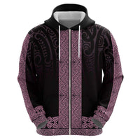 New Zealand Maori Kowhaiwhai Hoodie Mawhero Maui and Mangopare LT9 - Polynesian Pride