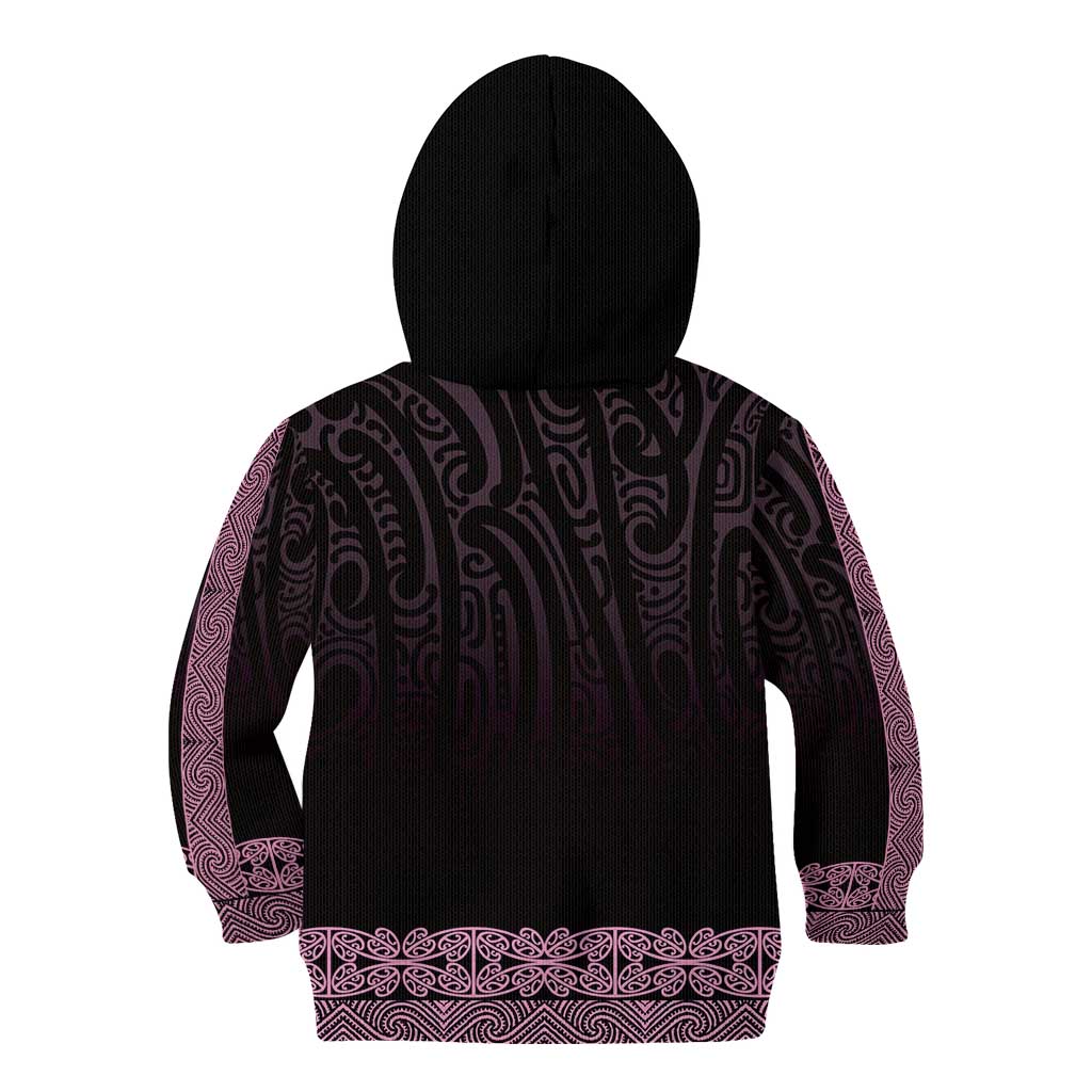 New Zealand Maori Kowhaiwhai Kid Hoodie Mawhero Maui and Mangopare LT9 - Polynesian Pride