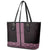 New Zealand Maori Kowhaiwhai Leather Tote Bag Mawhero Maui and Mangopare