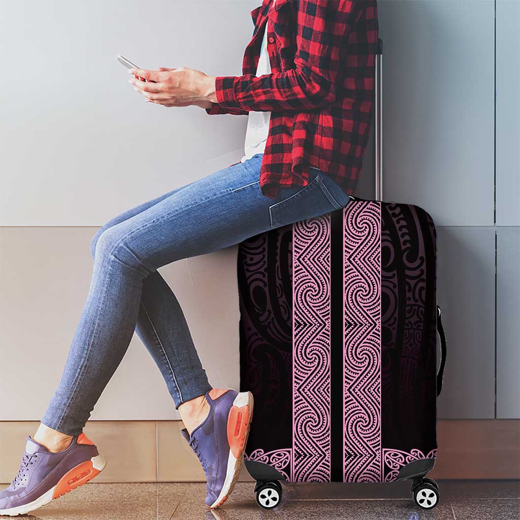 New Zealand Maori Kowhaiwhai Luggage Cover Mawhero Maui and Mangopare LT9 - Polynesian Pride