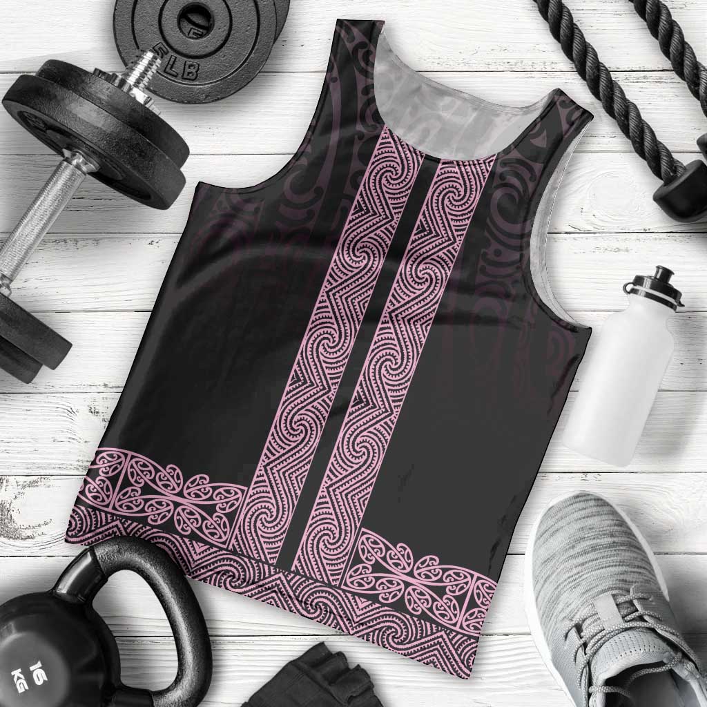 New Zealand Maori Kowhaiwhai Men Tank Top Mawhero Maui and Mangopare LT9 - Polynesian Pride