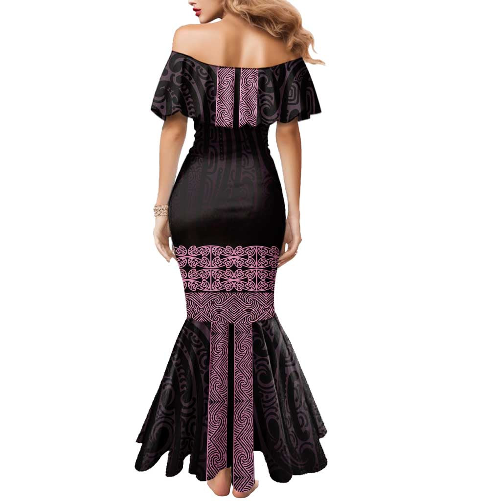 New Zealand Maori Kowhaiwhai Mermaid Dress Mawhero Maui and Mangopare LT9 - Polynesian Pride
