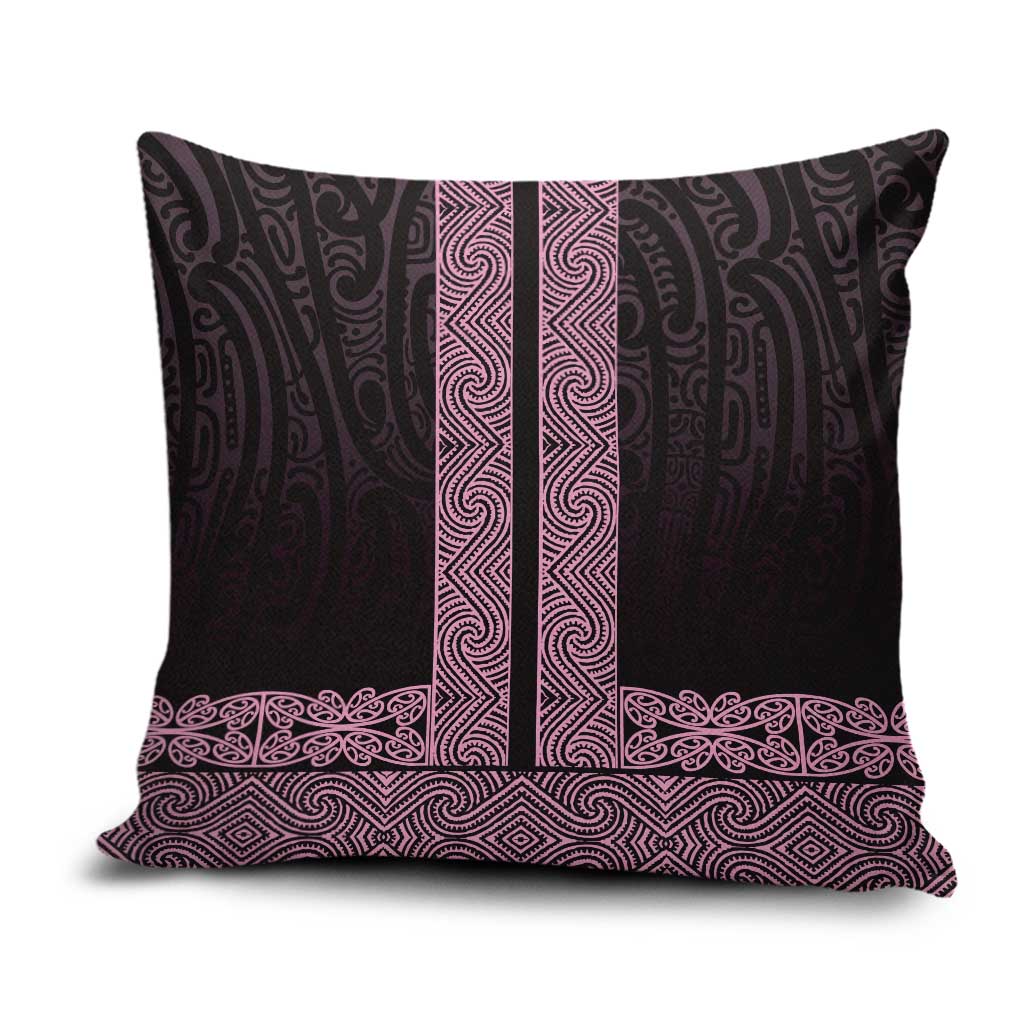 New Zealand Maori Kowhaiwhai Pillow Cover Mawhero Maui and Mangopare LT9 Pink - Polynesian Pride