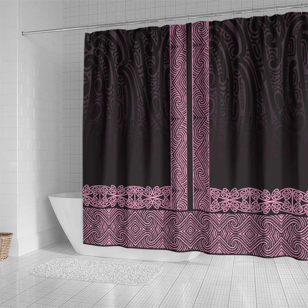 New Zealand Maori Kowhaiwhai Shower Curtain Mawhero Maui and Mangopare LT9 - Polynesian Pride
