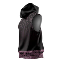 New Zealand Maori Kowhaiwhai Sleeveless Hoodie Mawhero Maui and Mangopare LT9 - Polynesian Pride