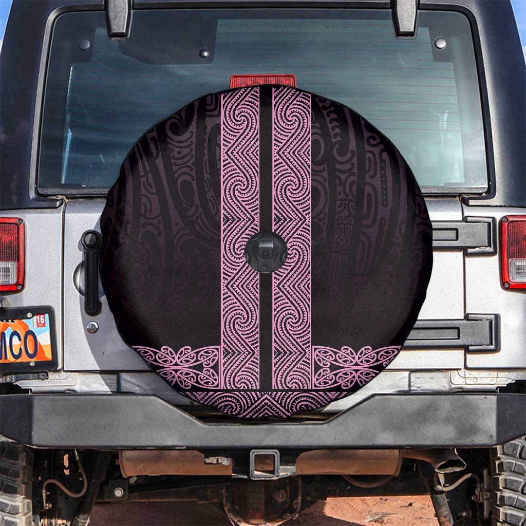 New Zealand Maori Kowhaiwhai Spare Tire Cover Mawhero Maui and Mangopare LT9 Pink - Polynesian Pride