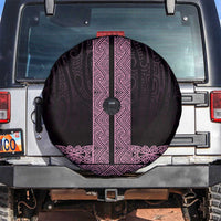 New Zealand Maori Kowhaiwhai Spare Tire Cover Mawhero Maui and Mangopare LT9 Pink - Polynesian Pride