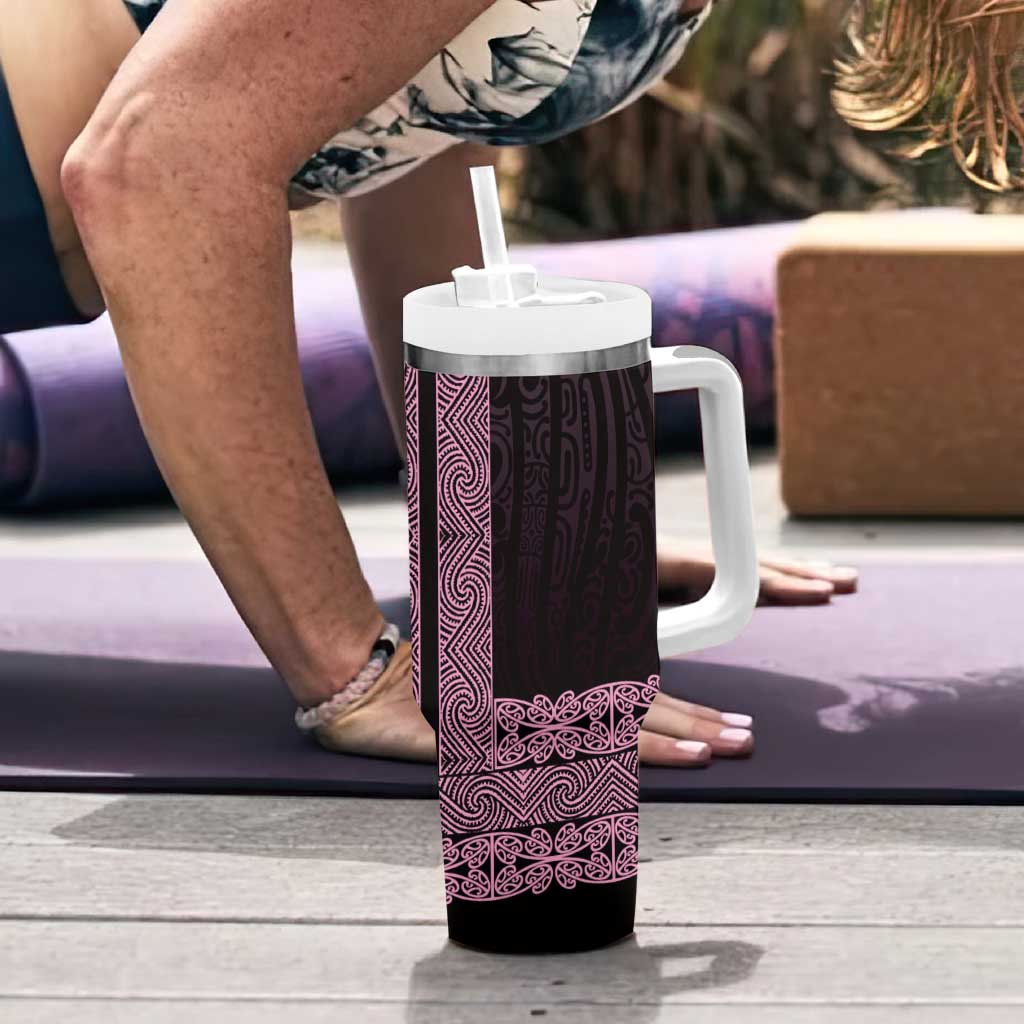 New Zealand Maori Kowhaiwhai Tumbler With Handle Mawhero Maui and Mangopare LT9 - Polynesian Pride