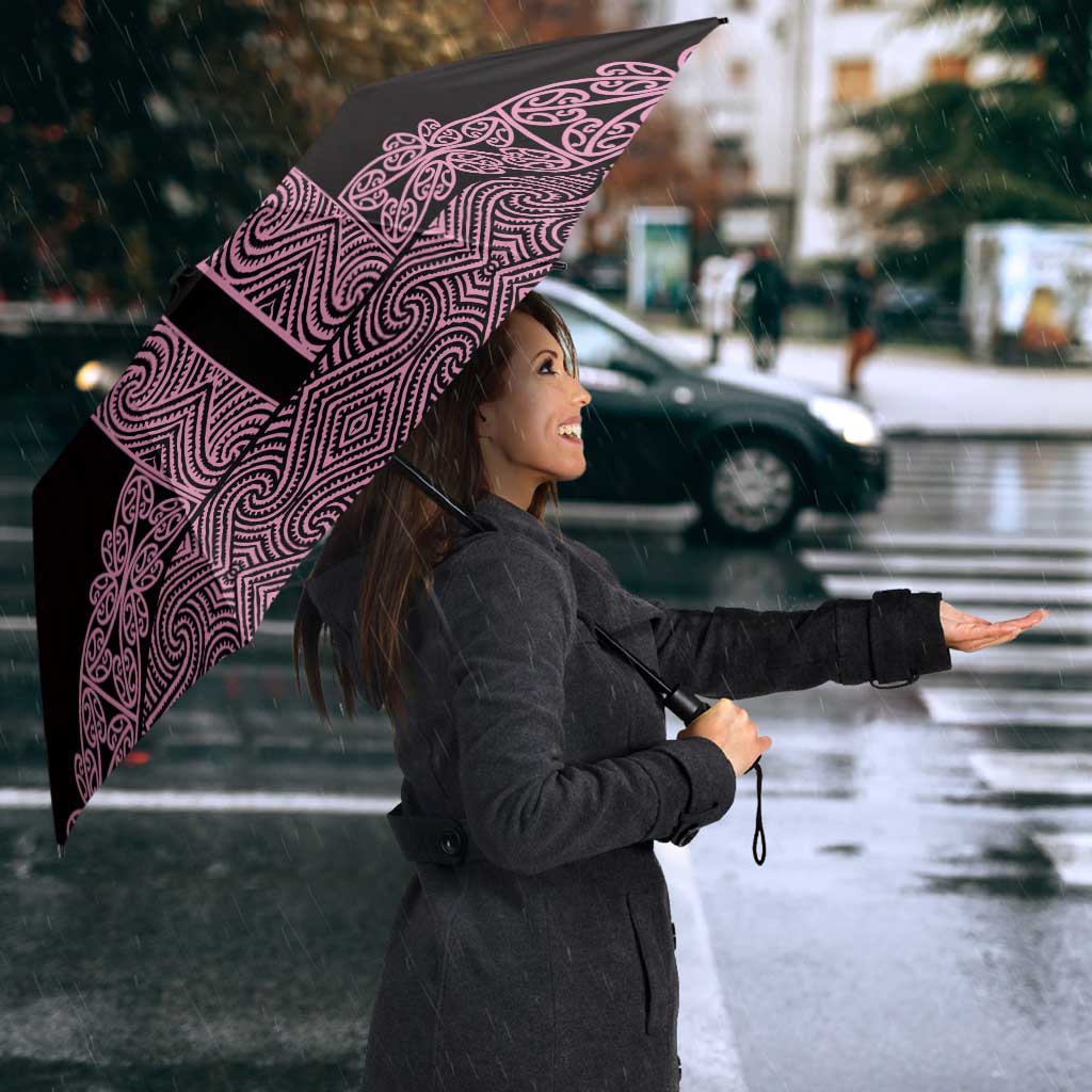 New Zealand Maori Kowhaiwhai Umbrella Mawhero Maui and Mangopare - Polynesian Pride