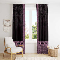 New Zealand Maori Kowhaiwhai Window Curtain Mawhero Maui and Mangopare