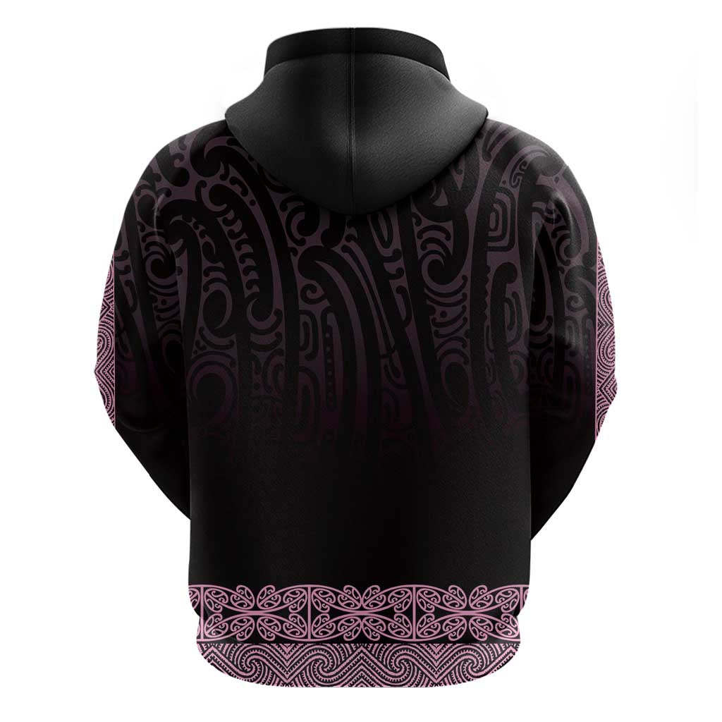New Zealand Maori Kowhaiwhai Zip Hoodie Mawhero Maui and Mangopare LT9 - Polynesian Pride