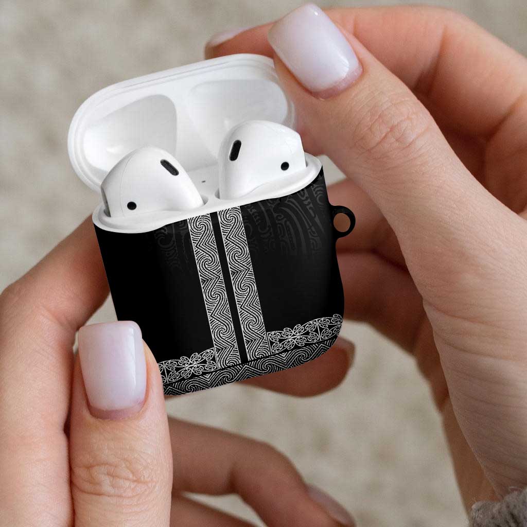New Zealand Maori Kowhaiwhai AirPods Case Pango Maui and Mangopare - Polynesian Pride