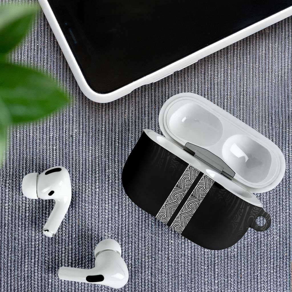 New Zealand Maori Kowhaiwhai AirPods Case Pango Maui and Mangopare - Polynesian Pride