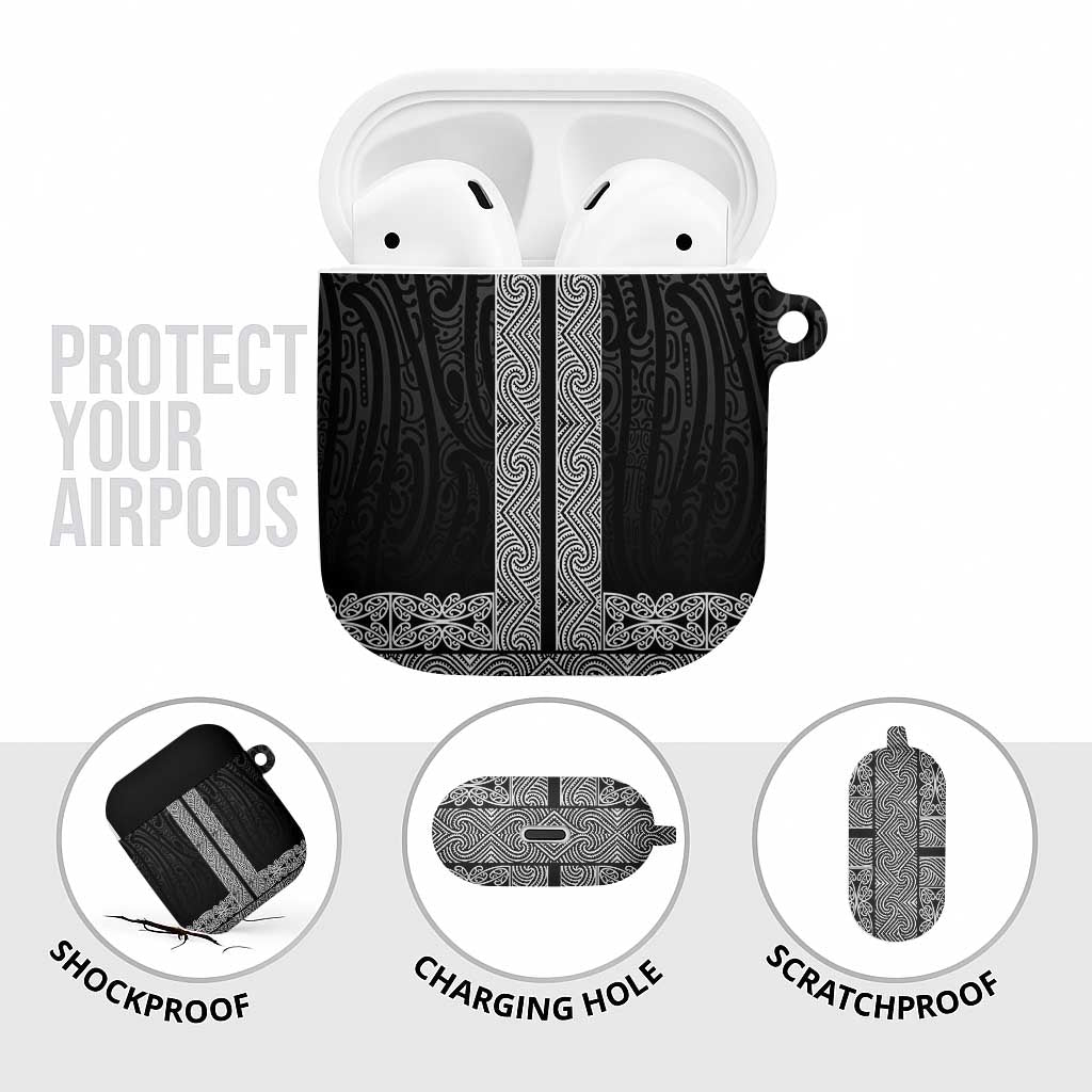 New Zealand Maori Kowhaiwhai AirPods Case Pango Maui and Mangopare - Polynesian Pride
