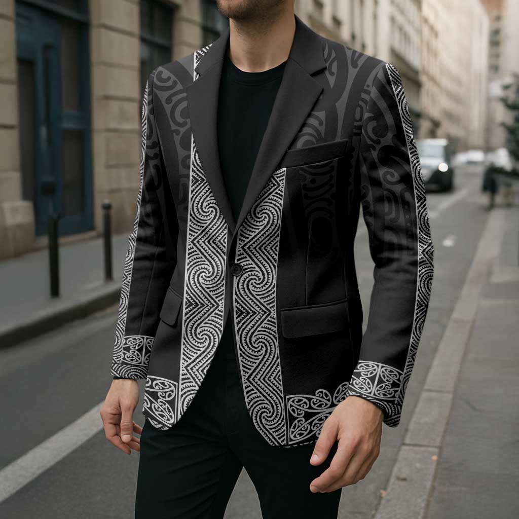 New Zealand Maori Kowhaiwhai Blazer Pango Maui and Mangopare - Polynesian Pride