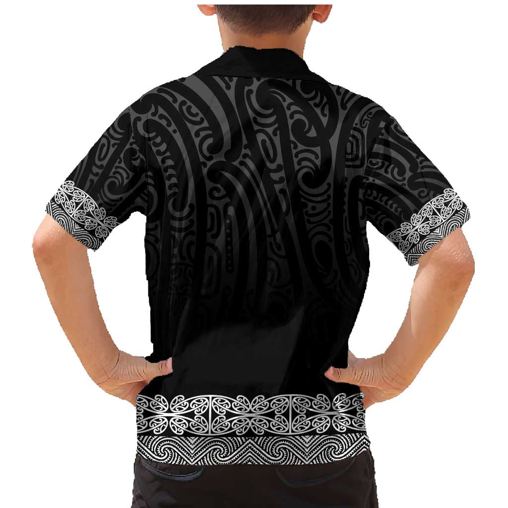New Zealand Maori Kowhaiwhai Family Matching Mermaid Dress and Hawaiian Shirt Pango Maui and Mangopare LT9 - Polynesian Pride