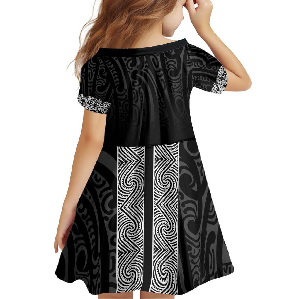 New Zealand Maori Kowhaiwhai Family Matching Mermaid Dress and Hawaiian Shirt Pango Maui and Mangopare LT9 - Polynesian Pride