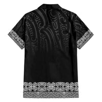 New Zealand Maori Kowhaiwhai Family Matching Off Shoulder Maxi Dress and Hawaiian Shirt Pango Maui and Mangopare LT9 - Polynesian Pride