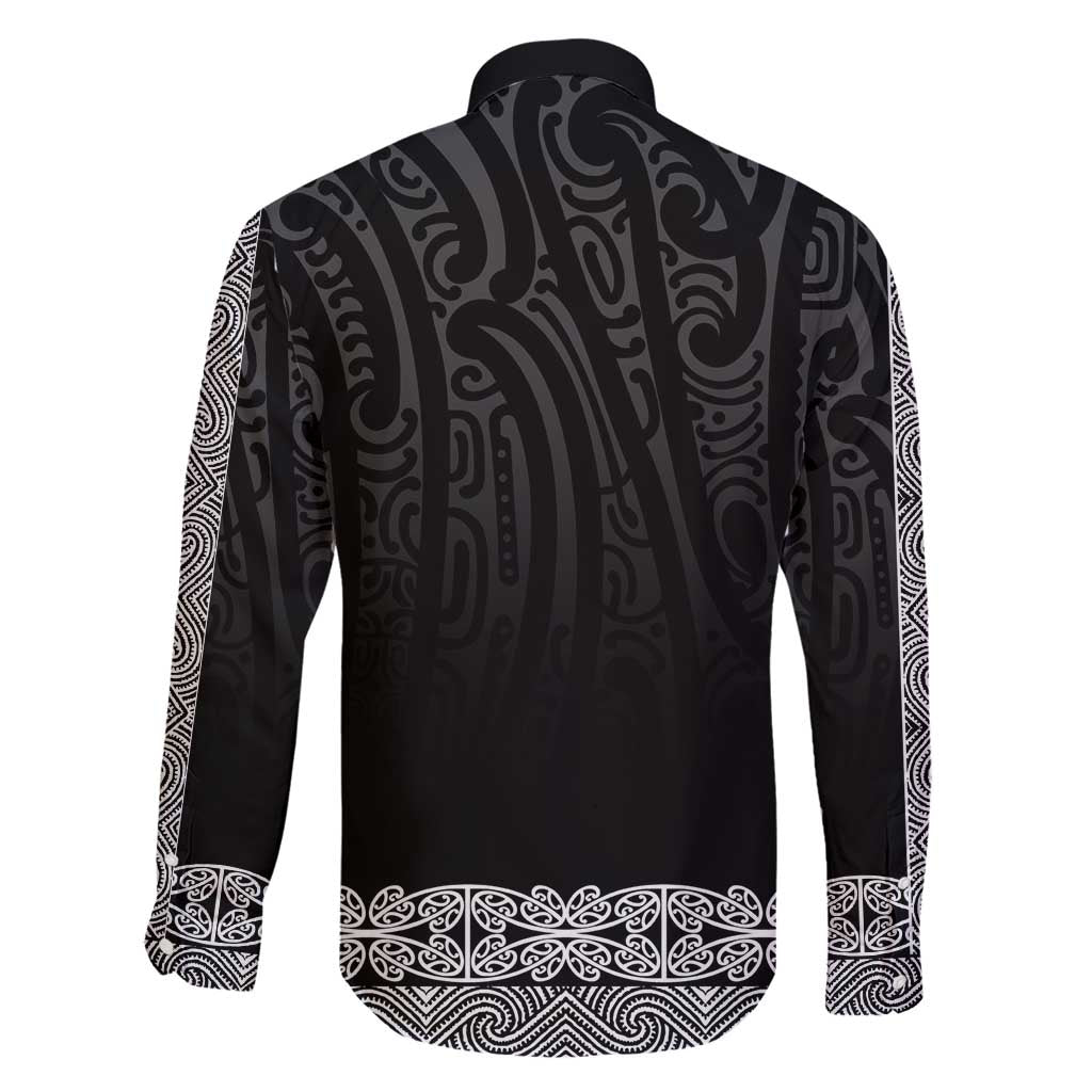 New Zealand Maori Kowhaiwhai Family Matching Short Sleeve Bodycon Dress and Hawaiian Shirt Pango Maui and Mangopare LT9 - Polynesian Pride