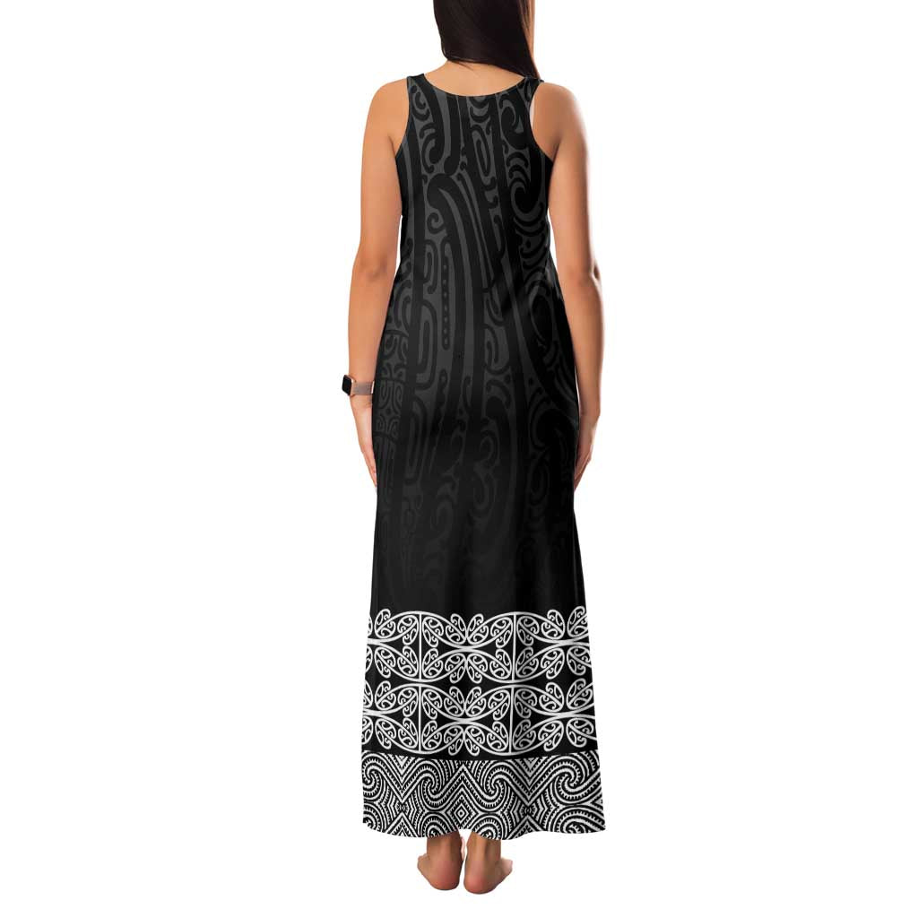 New Zealand Maori Kowhaiwhai Family Matching Tank Maxi Dress and Hawaiian Shirt Pango Maui and Mangopare LT9 - Polynesian Pride