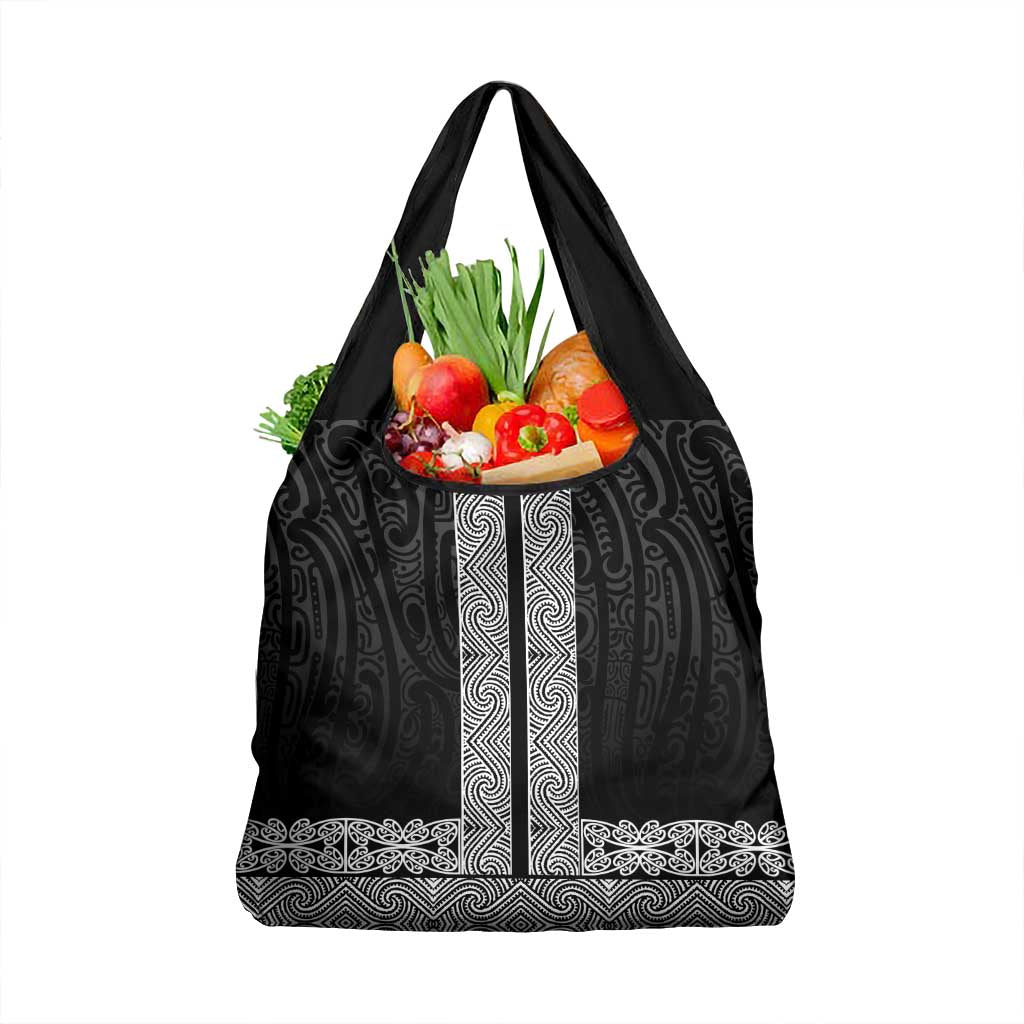 New Zealand Maori Kowhaiwhai Grocery Bag Pango Maui and Mangopare