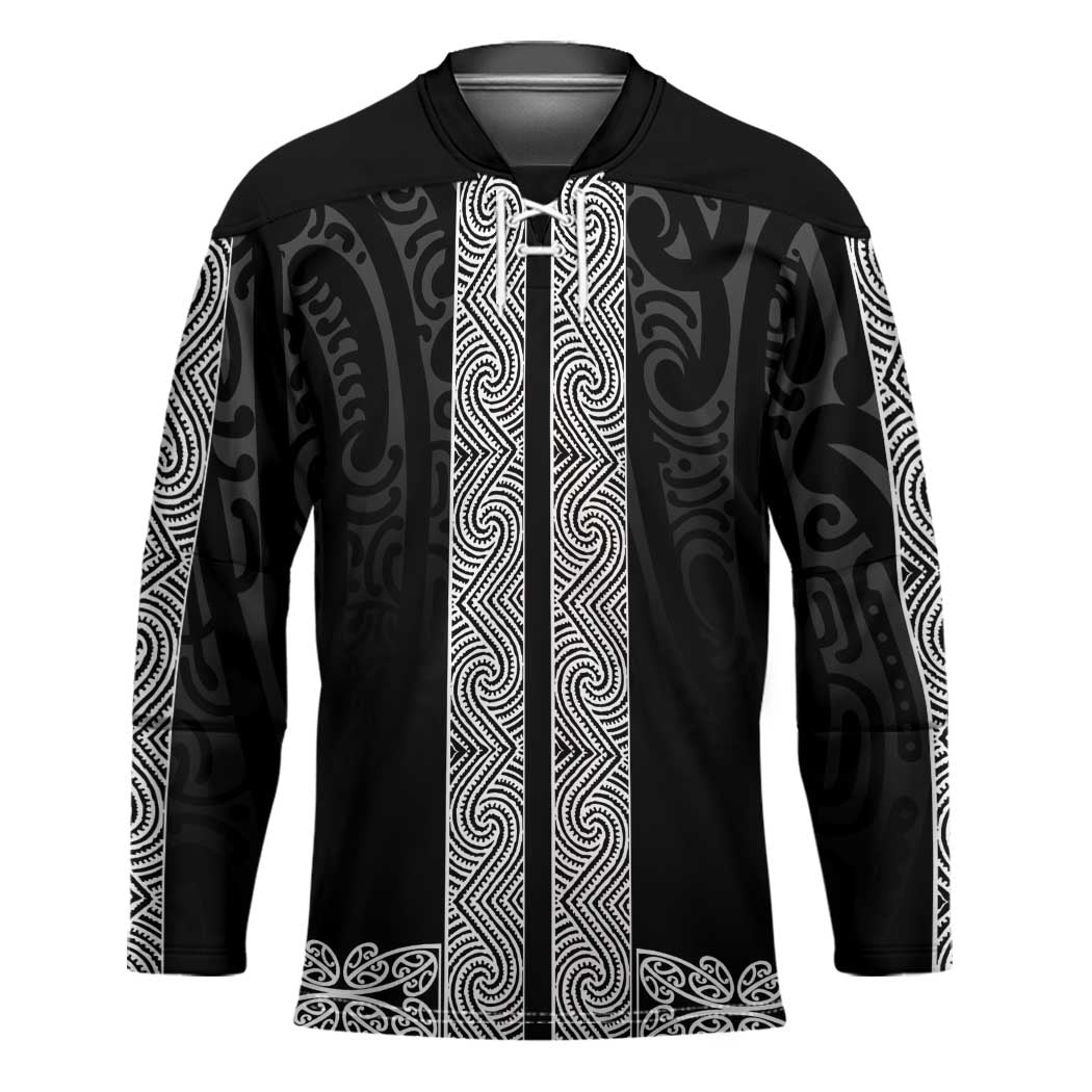 New Zealand Maori Kowhaiwhai Hockey Jersey Pango Maui and Mangopare - Polynesian Pride